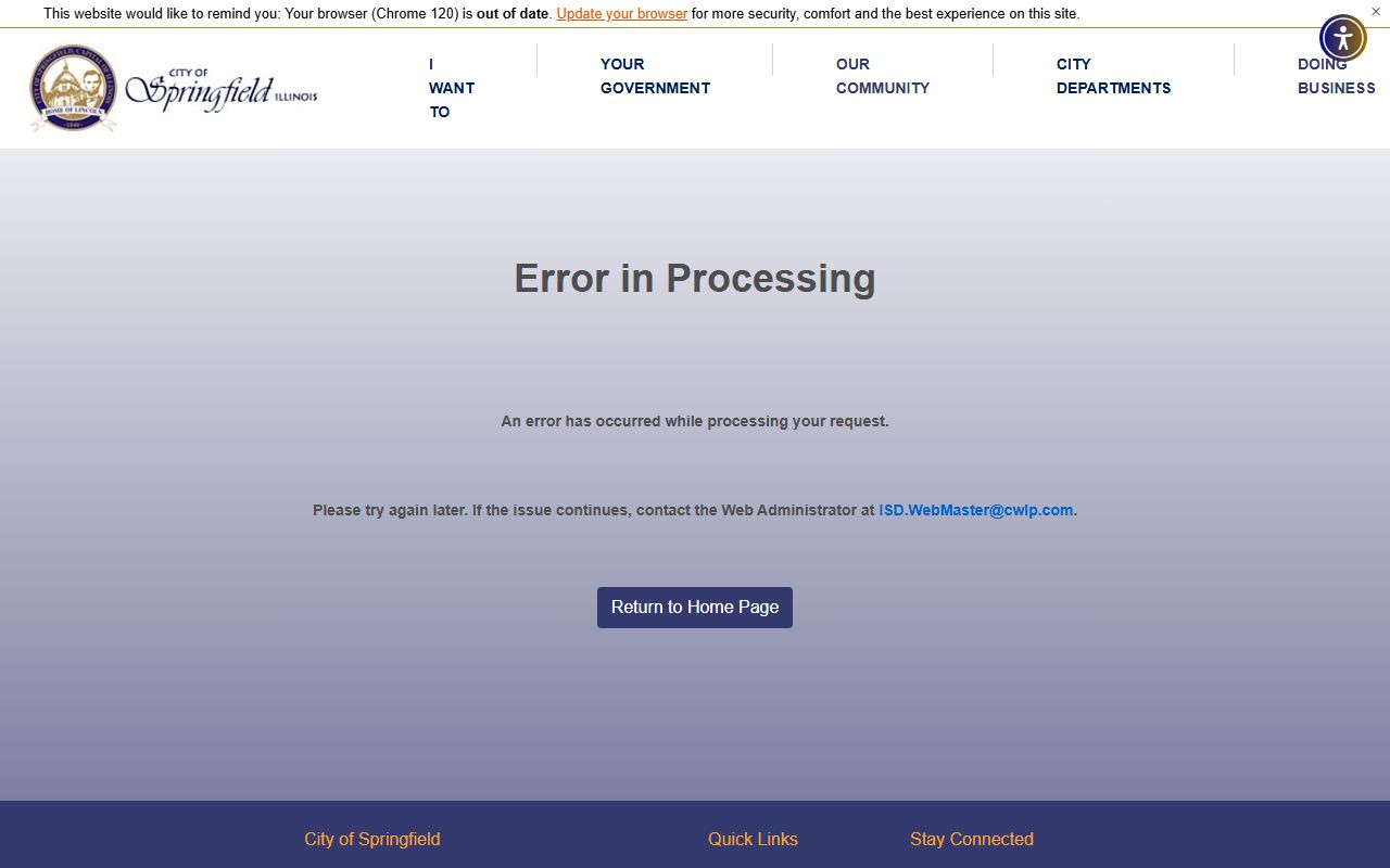 Springfield Police Department criminal history records